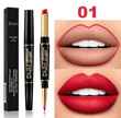 Double-Ended Matte Lipstick & Lip Liner – Waterproof, Long-Lasting Lip Color with Moisturizing Formula – High-Pigment Lipstick Pencil for Smooth, Defined Lips