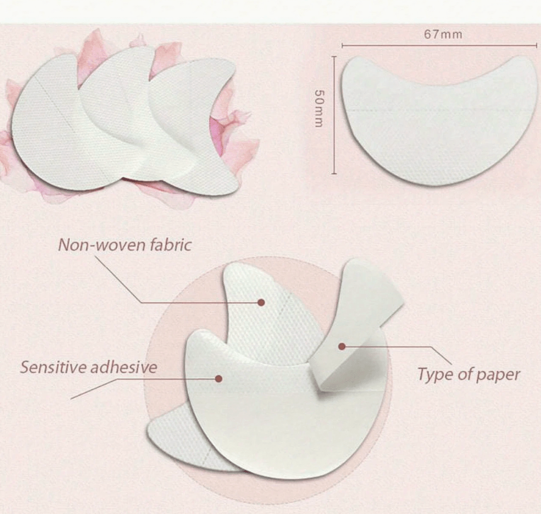 50PCS Eye Shadow & Eyelash Isolation Stickers – Easy Transfer Makeup Tape for Eyeshadow Application & Lash Grafting – No-Mess, Disposable Beauty Tools
