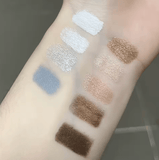 9-Color Waterproof Eyeshadow Stick Set – Long-Lasting Metallic & Pearlescent Glitter Shades – Easy-to-Apply Cream Shadow for Bold or Natural Eye Makeup Looks