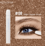 9-Color Waterproof Eyeshadow Stick Set – Long-Lasting Metallic & Pearlescent Glitter Shades – Easy-to-Apply Cream Shadow for Bold or Natural Eye Makeup Looks
