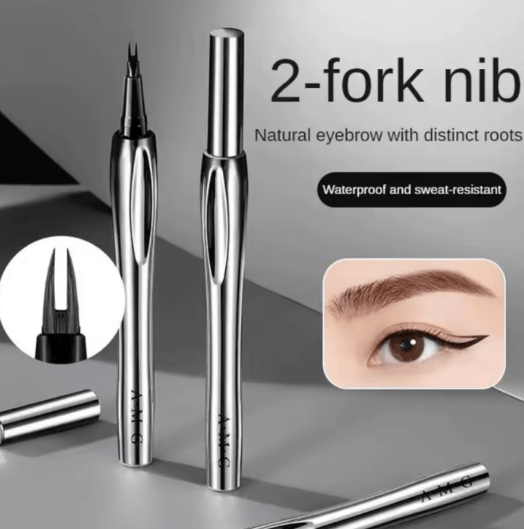 Dual-Ended Waterproof Eyebrow Pencil – Natural Finish, Sweat-Proof & Long-Lasting – Precision Brow Definer with Spoolie for Flawless Eyebrows All Day