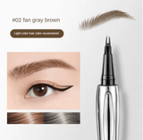 Dual-Ended Waterproof Eyebrow Pencil – Natural Finish, Sweat-Proof & Long-Lasting – Precision Brow Definer with Spoolie for Flawless Eyebrows All Day