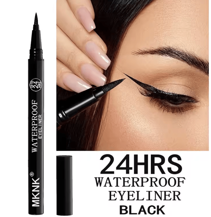 Quick-Dry Waterproof Liquid Eyeliner Pen – Long-Lasting, Smudge-Proof Matte Finish – Smooth Precision Tip Eye Liner for Bold & Defined Eye Makeup