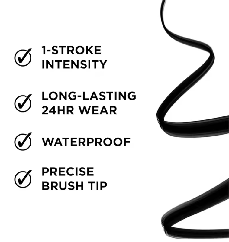 Quick-Dry Waterproof Liquid Eyeliner Pen – Long-Lasting, Smudge-Proof Matte Finish – Smooth Precision Tip Eye Liner for Bold & Defined Eye Makeup