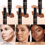 Double-Ended Concealer Stick – Lightweight Cream Concealer for Face – Brighten, Correct & Contour with Easy-Blend Formula for Natural, Flawless Makeup