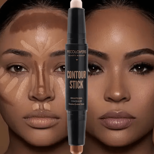 Double-Ended Concealer Stick – Lightweight Cream Concealer for Face – Brighten, Correct & Contour with Easy-Blend Formula for Natural, Flawless Makeup