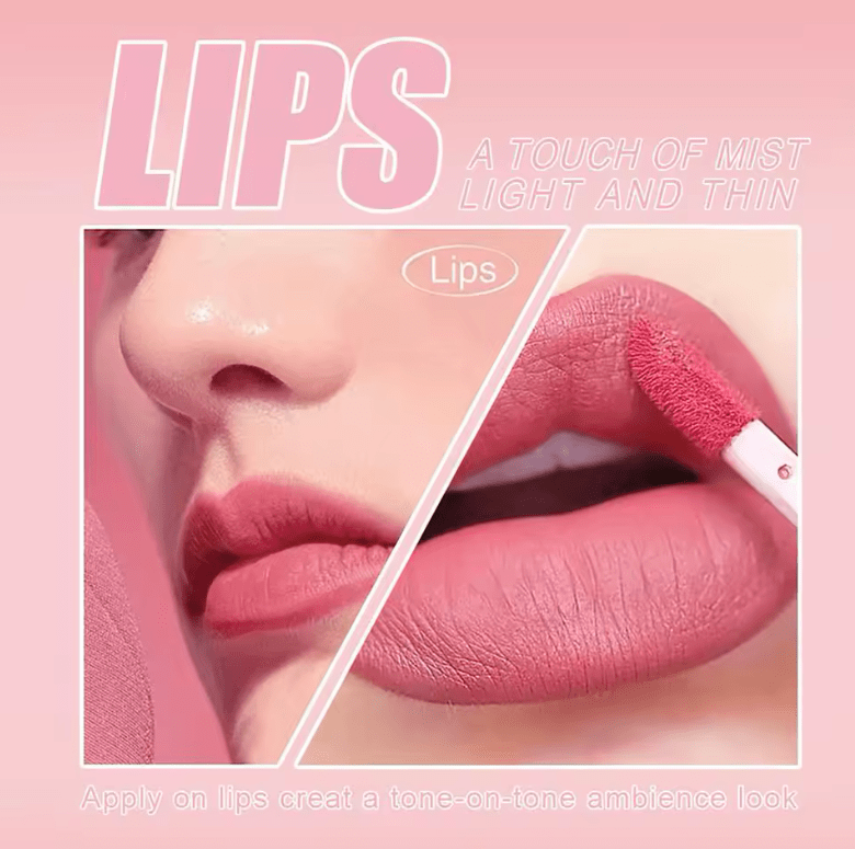 3PCS Matte Nude Liquid Lipstick Set – Velvet Finish, Waterproof & Long-Lasting – Non-Stick, Moisturizing Lip Gloss & Lip Tint Combo for Women’s Daily Makeup