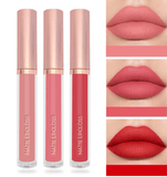 3PCS Matte Nude Liquid Lipstick Set – Velvet Finish, Waterproof & Long-Lasting – Non-Stick, Moisturizing Lip Gloss & Lip Tint Combo for Women’s Daily Makeup