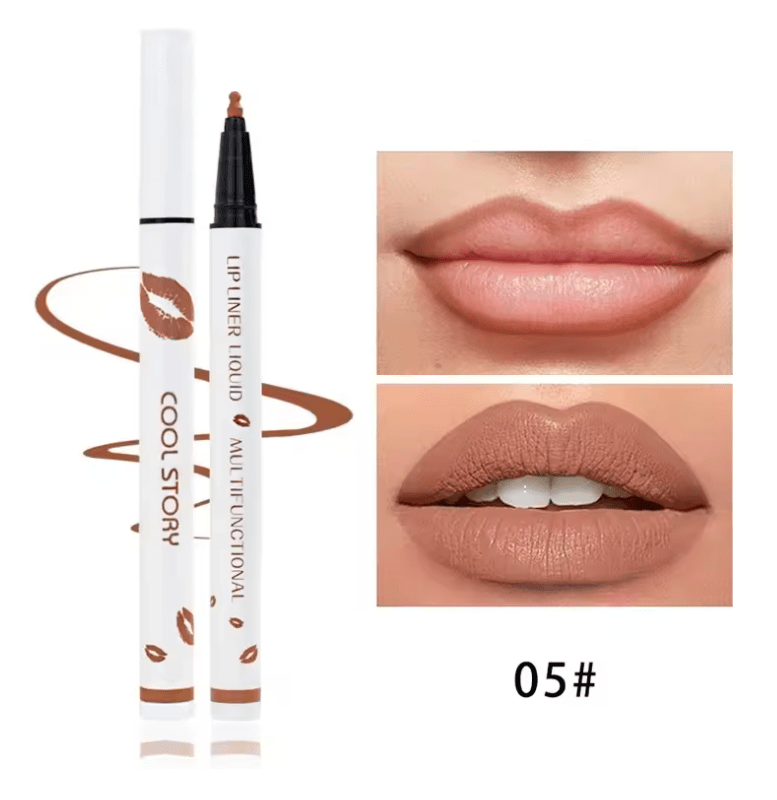 Matte Liquid Lip Liner Pencil – Long-Lasting, Quick-Dry, Smudge-Proof Lipstick Pen – Soft, Natural Lip Definer for Precise, Full-Day Wear