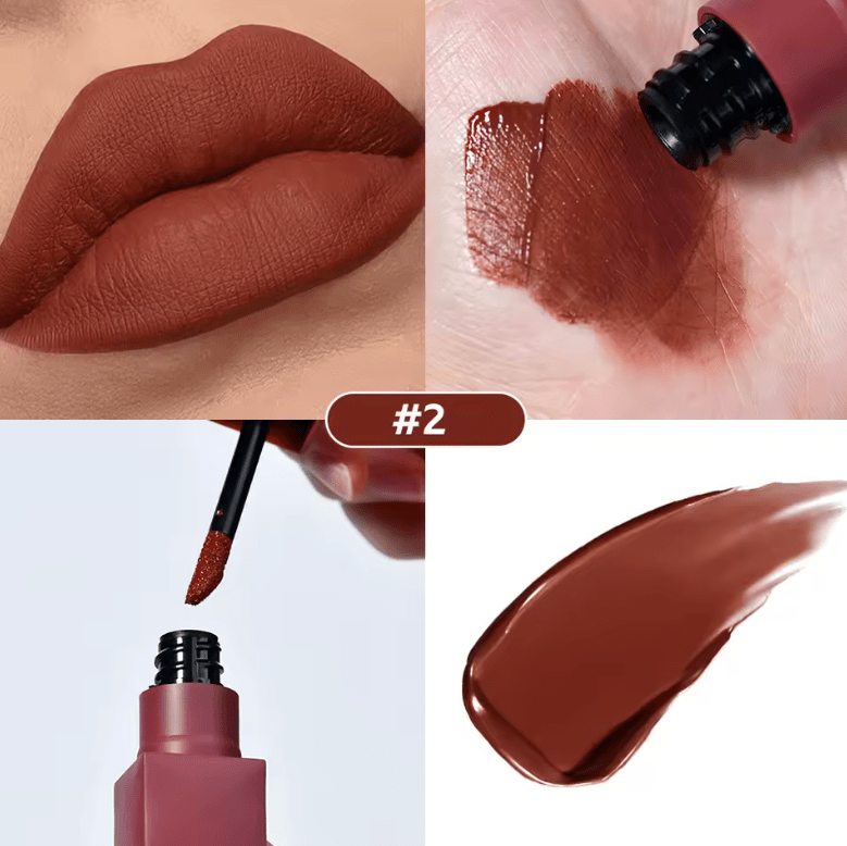 Teddy Lip Tint – Waterproof Matte Liquid Lipstick – Long-Lasting 12H Wear, Kiss-Proof, Smudge-Resistant Lip Stain, Lightweight Formula, 1 Count