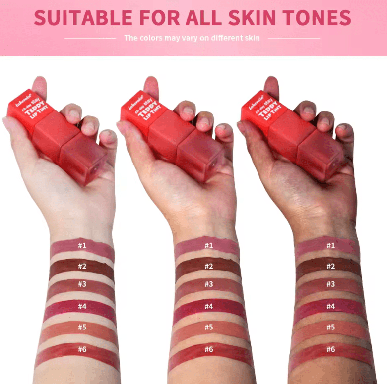 Teddy Lip Tint – Waterproof Matte Liquid Lipstick – Long-Lasting 12H Wear, Kiss-Proof, Smudge-Resistant Lip Stain, Lightweight Formula, 1 Count