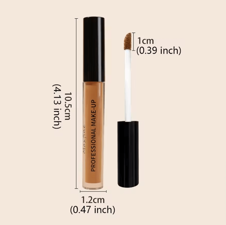 Full-Coverage Liquid Concealer – Matte, Waterproof & Long-Lasting – Oil-Control, Moisturizing Formula for Flawless Face Makeup