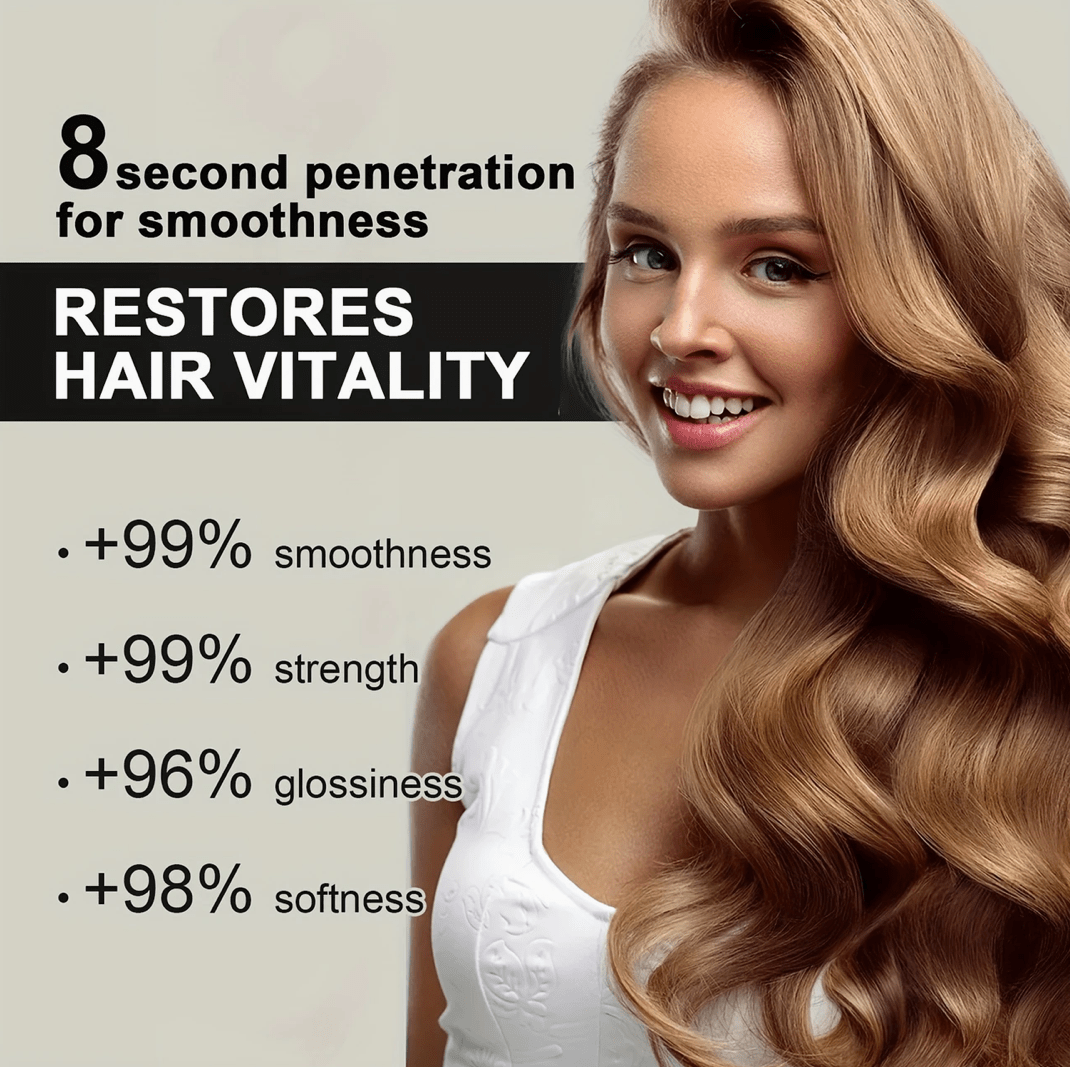 8 Seconds Keratin Hair Mask – Deep Repair & Nourishment for Damaged Hair – Anti-Frizz, Softening & Straightening Treatment with Instant Results