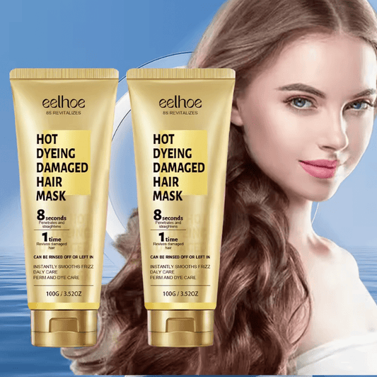 8 Seconds Keratin Hair Mask – Deep Repair & Nourishment for Damaged Hair – Anti-Frizz, Softening & Straightening Treatment with Instant Results