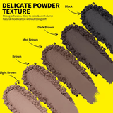 SEVICH Hairline Shadow Powder Kit – 10g Instant Root Touch-Up & Hair Concealer – Fill-In Powder with Brush for Thinning Hair & Hairline Coverage (Black)