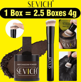 SEVICH Hairline Shadow Powder Kit – 10g Instant Root Touch-Up & Hair Concealer – Fill-In Powder with Brush for Thinning Hair & Hairline Coverage (Black)