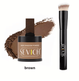 SEVICH Hairline Shadow Powder Kit – 10g Instant Root Touch-Up & Hair Concealer – Fill-In Powder with Brush for Thinning Hair & Hairline Coverage (Black)