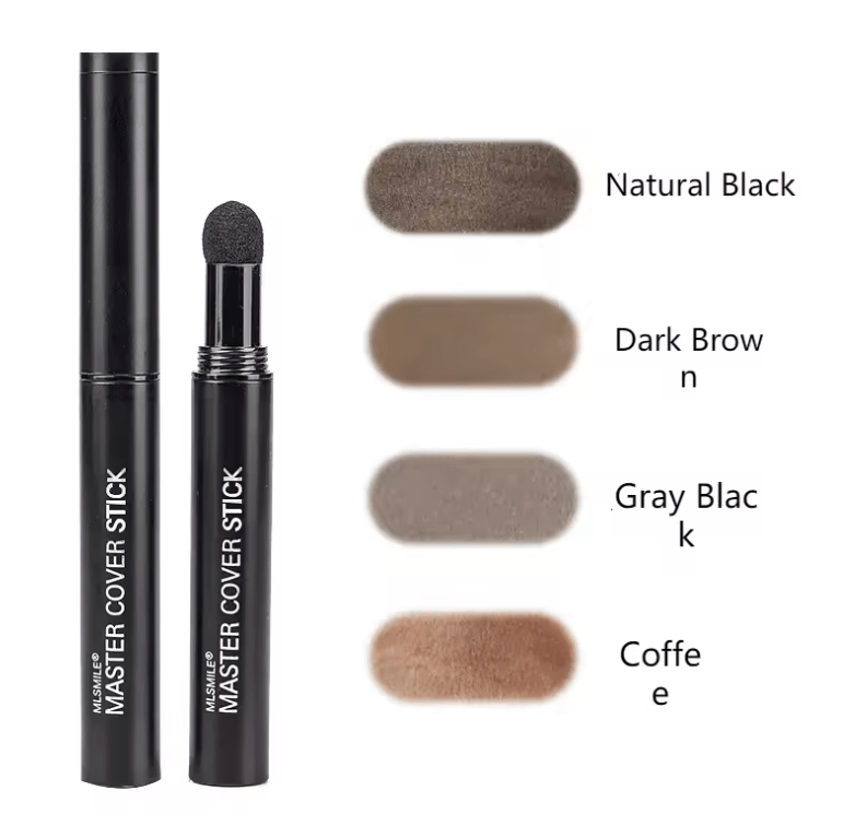 Hairline Repair Stick Pen – Instant Root Touch-Up for Thinning Hair & Hairline Coverage – Natural Black Hair Shadow Powder Filler Pen for Men & Women