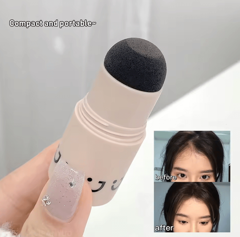 Waterproof Hairline Fluffy Powder Pen – Root Touch-Up & Hair Concealer for Thinning Hair – Portable Hairline Filler & Shadow Coloring Tool