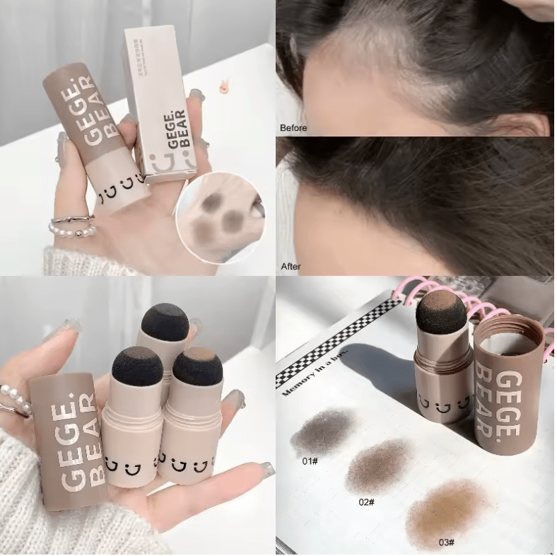 Waterproof Hairline Fluffy Powder Pen – Root Touch-Up & Hair Concealer for Thinning Hair – Portable Hairline Filler & Shadow Coloring Tool