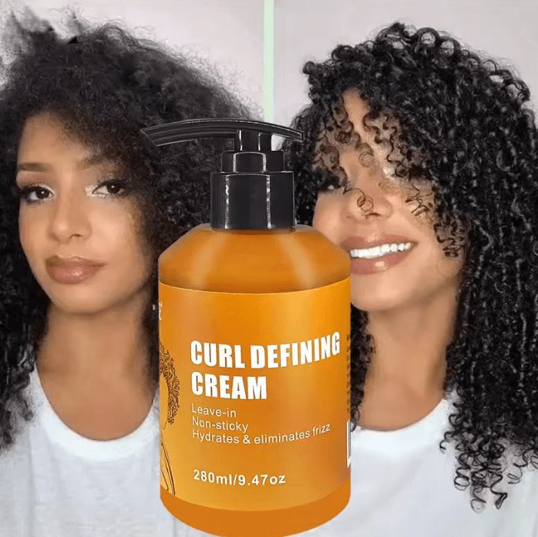 GZE Curl Defining Cream with Argan Oil – Moisturizer & Deep Conditioner for Wavy and Curly Hair – Enhances Shine, Defines Curls & Reduces Frizz