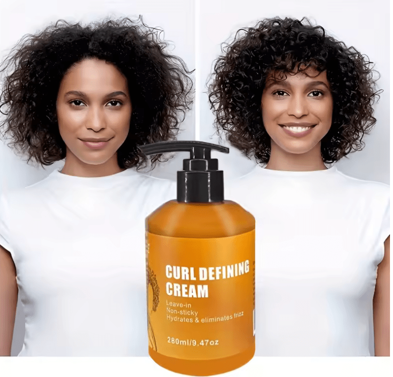 GZE Curl Defining Cream with Argan Oil – Moisturizer & Deep Conditioner for Wavy and Curly Hair – Enhances Shine, Defines Curls & Reduces Frizz