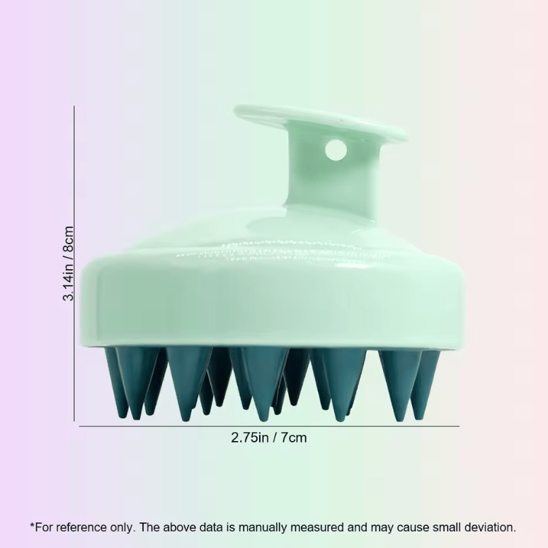 Silicone Scalp Massager Shampoo Brush – Hair Growth & Dandruff Removal Tool – Gentle Head Scrubber for Deep Clean & Relaxation – For Men & Women
