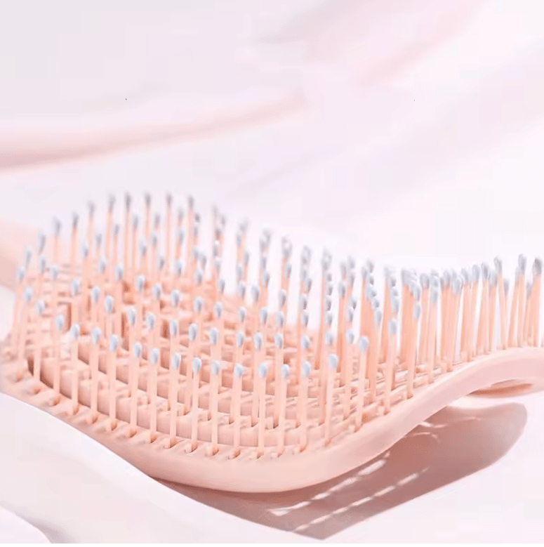 Elastic Hollow Hair Brush – Scalp Massage Detangling Comb for Fast Blow Drying & Hair Styling – Anti-Knot, Lightweight & Flexible Design