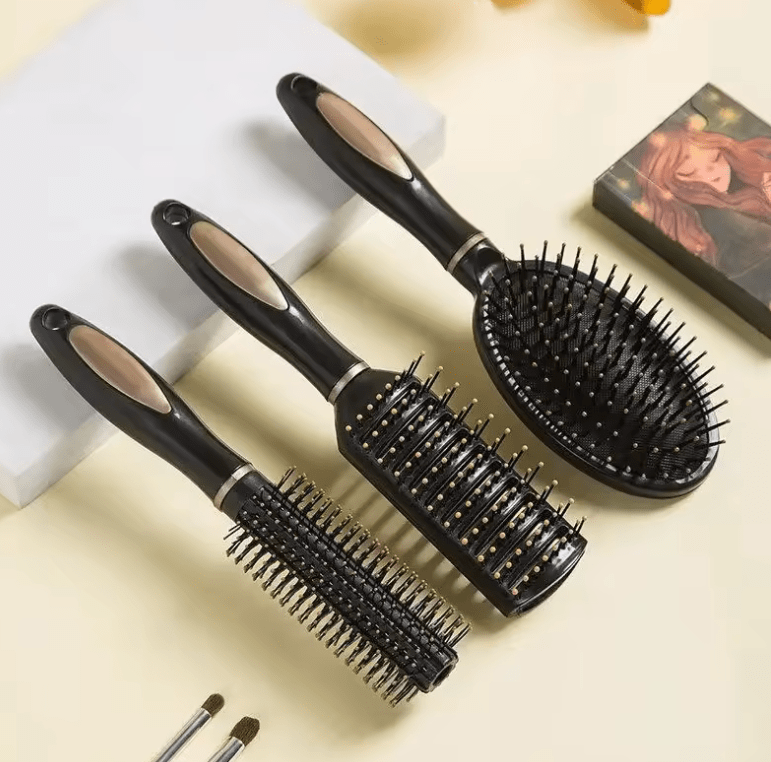 Anti-Static Air Cushion Hair Brush – Scalp Massage Comb for Curly & Straight Hair – Anti-Frizz Detangler with Soft Bristles for Daily Hair Care & SPA Use