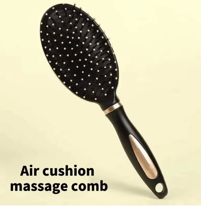 Anti-Static Air Cushion Hair Brush – Scalp Massage Comb for Curly & Straight Hair – Anti-Frizz Detangler with Soft Bristles for Daily Hair Care & SPA Use