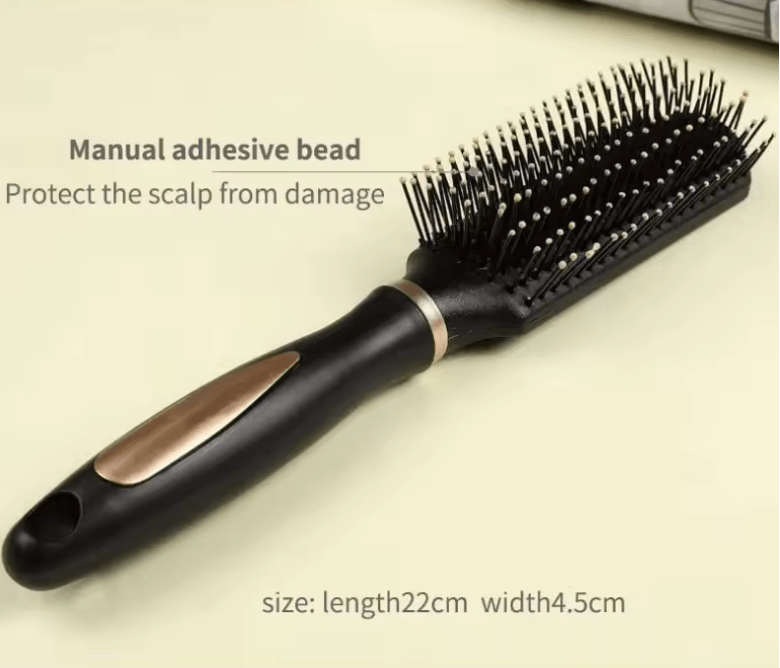 Anti-Static Air Cushion Hair Brush – Scalp Massage Comb for Curly & Straight Hair – Anti-Frizz Detangler with Soft Bristles for Daily Hair Care & SPA Use