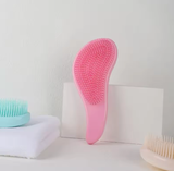 Magic Handle Detangling Hair Brush – Anti-Static Scalp Massage Comb for Wet & Dry Hair – Shower Hairbrush for Tangle-Free Salon Styling
