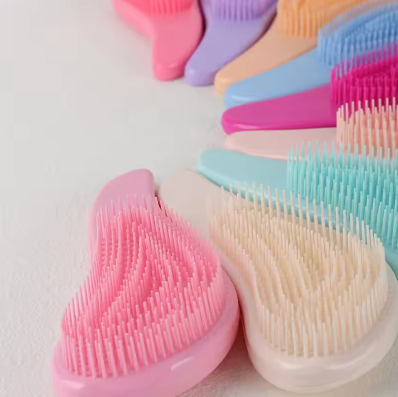 Magic Handle Detangling Hair Brush – Anti-Static Scalp Massage Comb for Wet & Dry Hair – Shower Hairbrush for Tangle-Free Salon Styling