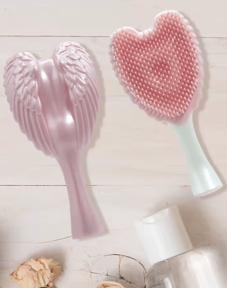 Mini Angel Detangling Hair Brush – Professional Anti-Static Tangle-Free Comb for Women – Scalp Massage Hairbrush for Salon & Home Hair Care