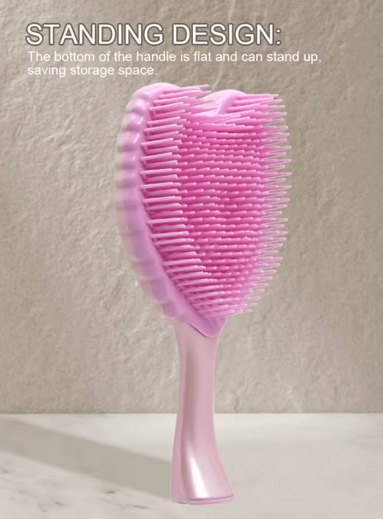 Mini Angel Detangling Hair Brush – Professional Anti-Static Tangle-Free Comb for Women – Scalp Massage Hairbrush for Salon & Home Hair Care