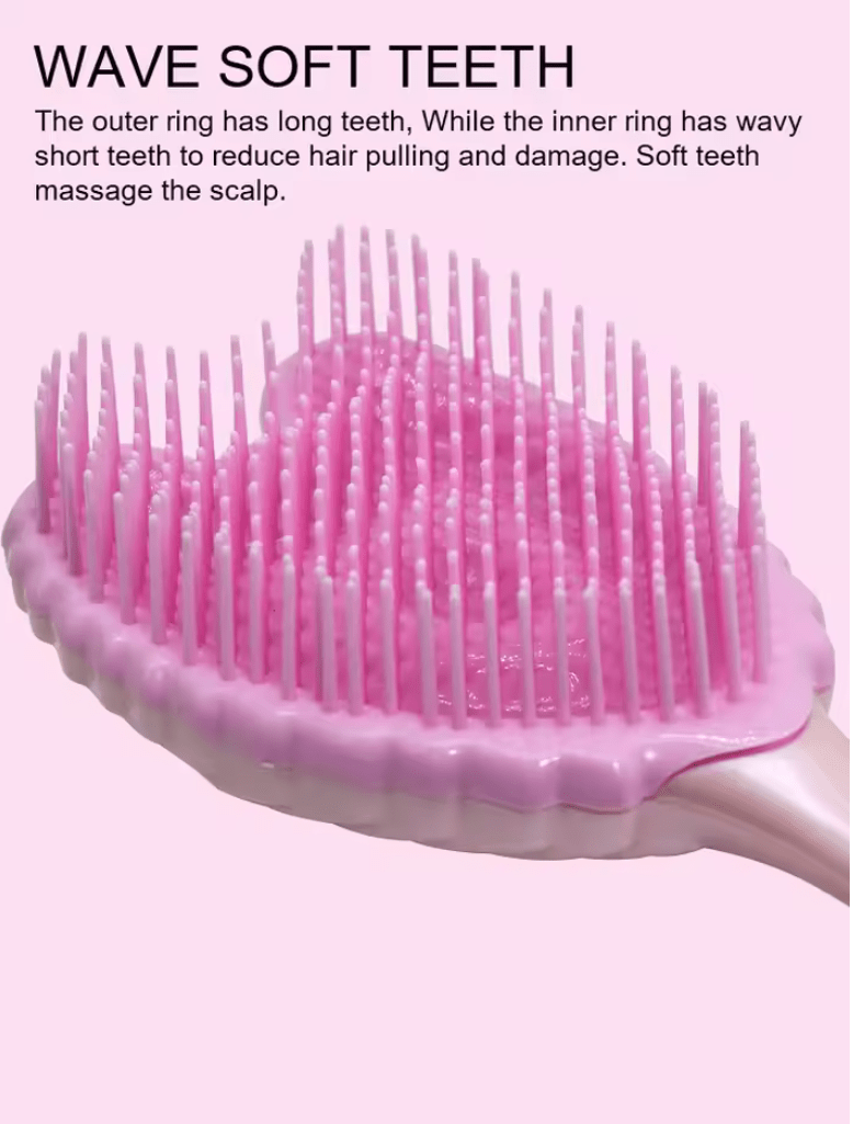 Mini Angel Detangling Hair Brush – Professional Anti-Static Tangle-Free Comb for Women – Scalp Massage Hairbrush for Salon & Home Hair Care