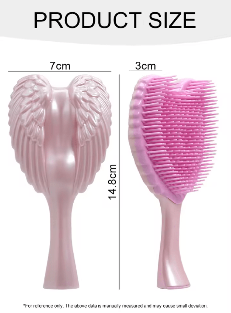 Mini Angel Detangling Hair Brush – Professional Anti-Static Tangle-Free Comb for Women – Scalp Massage Hairbrush for Salon & Home Hair Care