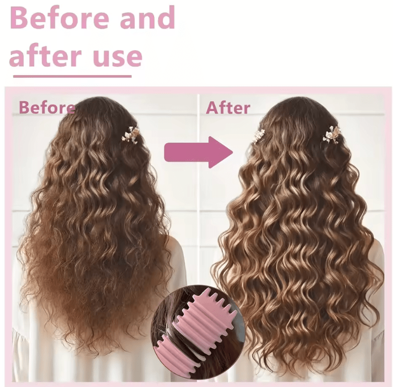Detangling Candy Hair Brush – Natural Bristle Curly Hair Comb with Cleaning Claw – Scalp Massage & Styling Tool for Defined Curls