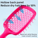 Scented Detangling Hairbrush – Rose, Peach & Coconut Aroma Comb with Massage Bristles – Hollow Wet & Dry Comb with Silk Ribbon – Salon-Quality Gift Brush