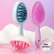 Dual-Purpose Detangling Hair Brush – Long Handle Finishing Comb with Double Tooth Design for Wet & Dry Hair – Scalp Massage & Cleaning Comb