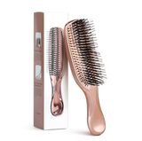 Electroplating Massage Comb – Dual-Use Wet & Dry Scalp Cleaning Comb for Home & Travel – Portable Hair Care Brush with Premium Texture