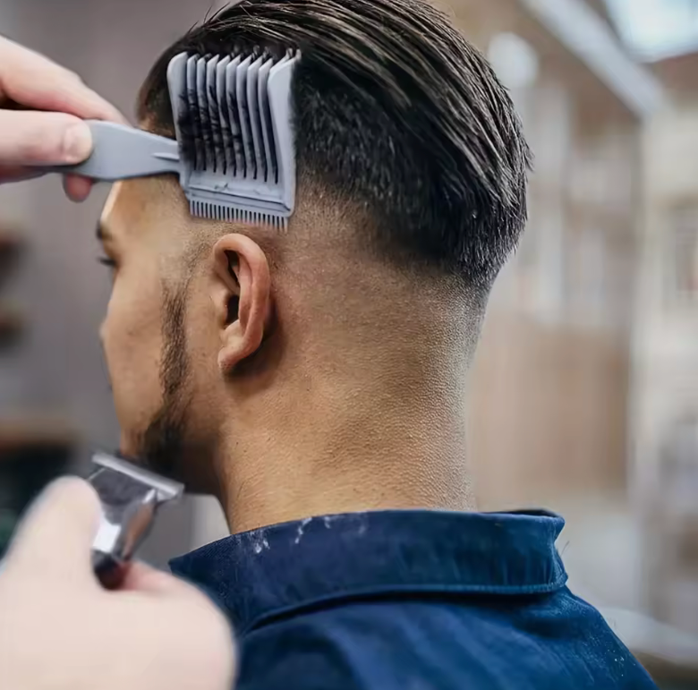 Hair Styling Positioning Comb – Men’s Long Handled Comb for Home & Salon Use – Professional Hair Styling Tool