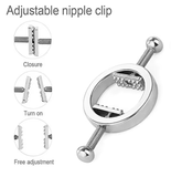 Adjustable Stainless Steel Nipple Clips – BDSM Nipple Stimulator & Breast Bondage Restraint Toy for Women – Erotic Fetish Accessories