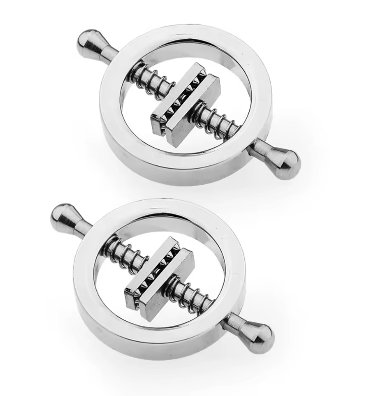 Adjustable Stainless Steel Nipple Clips – BDSM Nipple Stimulator & Breast Bondage Restraint Toy for Women – Erotic Fetish Accessories