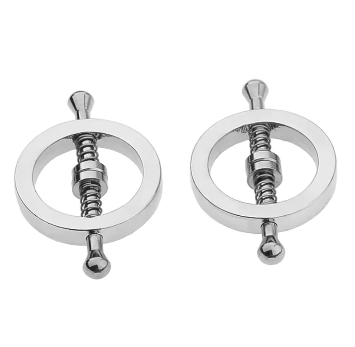 Adjustable Stainless Steel Nipple Clips – BDSM Nipple Stimulator & Breast Bondage Restraint Toy for Women – Erotic Fetish Accessories