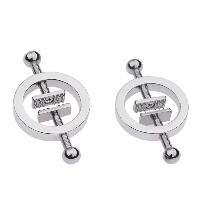 Adjustable Stainless Steel Nipple Clips – BDSM Nipple Stimulator & Breast Bondage Restraint Toy for Women – Erotic Fetish Accessories