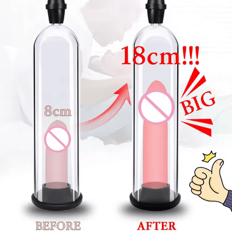 Manual Penis Pump for Men – Vacuum Pump Enlarger & Erection Enhancer – Male Performance Trainer for Size & Stamina Improvement