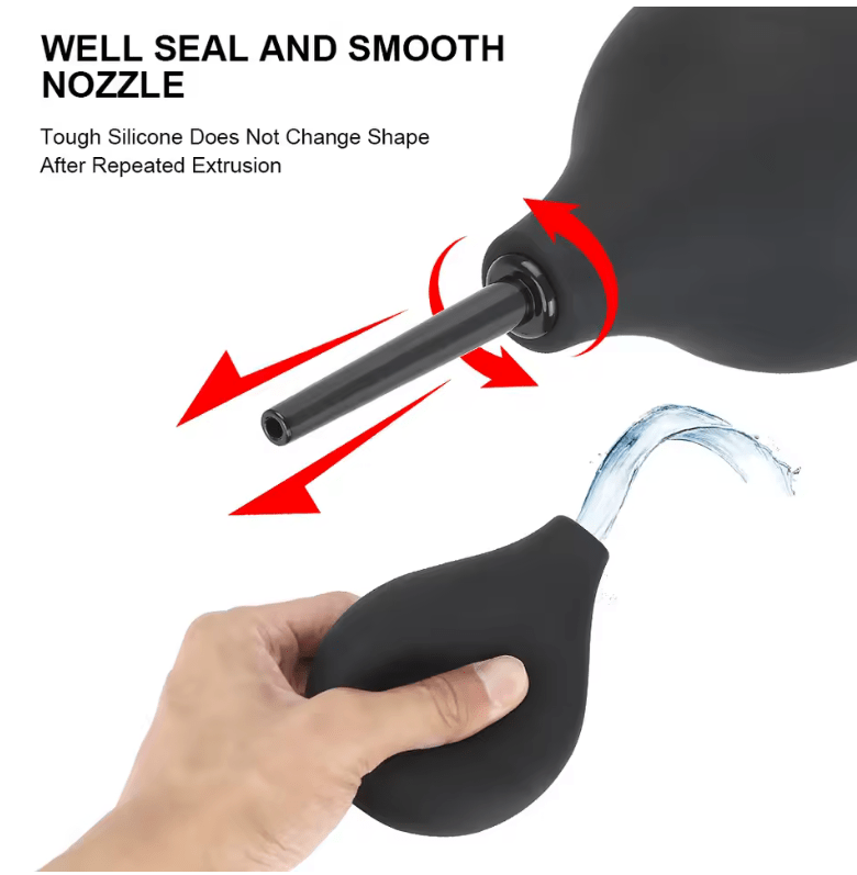 Anal & Vaginal Douche Enema Cleaner – Reusable Nozzle Pump for Intimate Hygiene – Medical-Grade Personal Cleaning Kit for Men & Women
