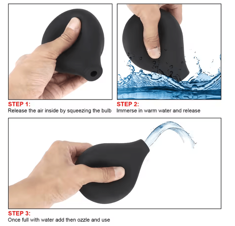 Anal & Vaginal Douche Enema Cleaner – Reusable Nozzle Pump for Intimate Hygiene – Medical-Grade Personal Cleaning Kit for Men & Women