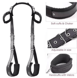 Adjustable BDSM Bondage Restraint Kit – Soft Handcuffs, Ankle Cuffs & Bed Straps – SM Harness Set for Couples Role Play